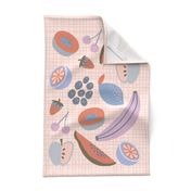 Pastel Fruit Tea Towel Pantone Intangible Color Palette