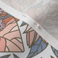 Pantone Intangible - Bougainvillea Flowers - Floral Textile