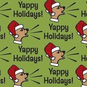 Yappy Dog Christmas Santa Hat Horizontal