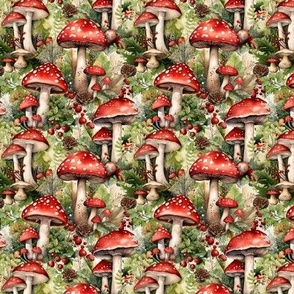 Christmas Mushrooms (Small Scale)