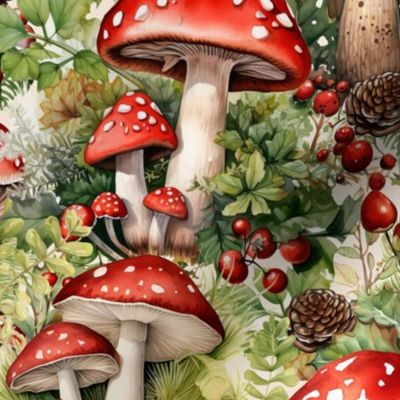 Christmas Mushrooms (Large Scale)