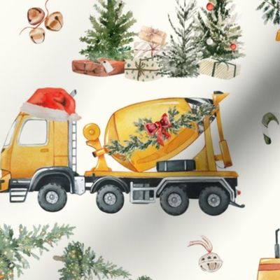 Large / Santa's Little Builders: Christmas Construction Trucks
