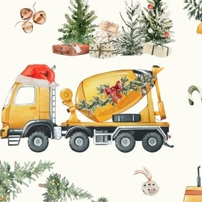 Large / Santa's Little Builders: Christmas Construction Trucks