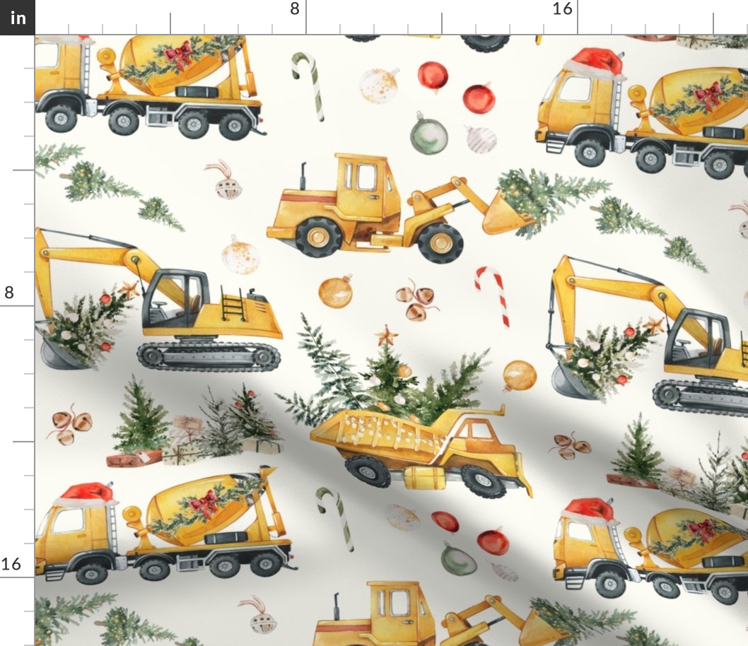 Large / Santa's Little Builders: Christmas Construction Trucks