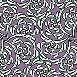 Fiddlehead Swirl  -mauve