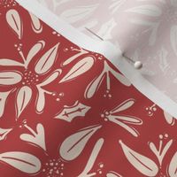 Christmas Ditsy Floral in Red