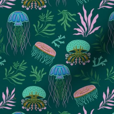 jellyfish - dark teal