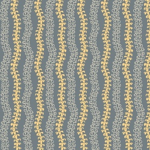 Wavy Puakenikeni- Grey and yellow