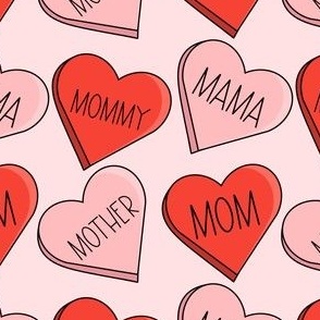 mom candy Hearts