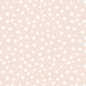 blush pink spotty dotty spots small scale