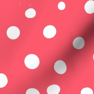 cherry light red spotty dotty spots wallpaper scale