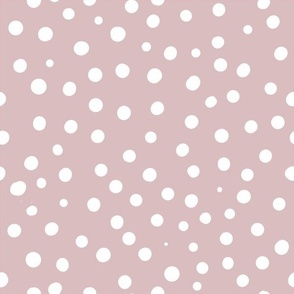 dusky light pink spotty dotty spots normal scale