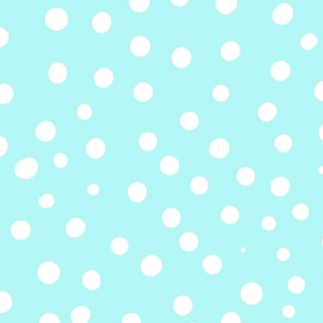cyan light blue spotty dotty spots wallpaper scale
