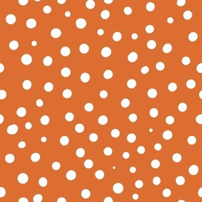 burnt umber orange spotty dotty spots normal scale