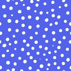 dark periwinkle blue spotty dotty spots normal scale