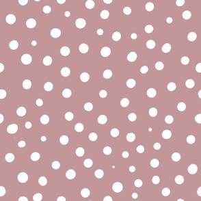 dusky pink spotty dotty spots normal scale