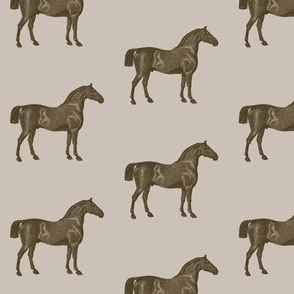 Vintage Horse Illustration - in neutrals