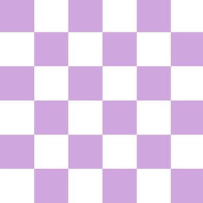 Lilac checkerboard, JUMBO, 3 inch squares