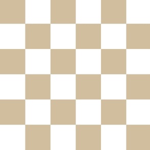 J. Neutral Beige and white checker, 3 inch wide squares