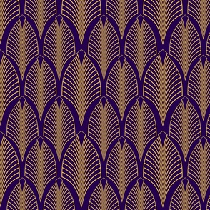 Geometric Art Deco (yellow & purple)