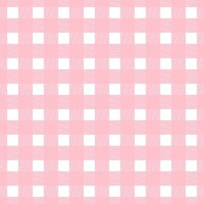 Chalky muted pink squares on white