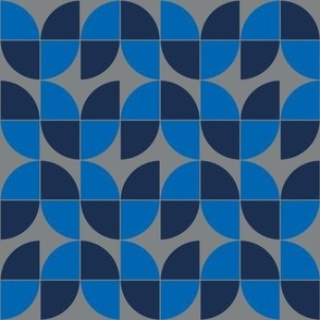 geometric flower pattern_blue