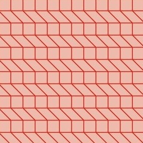 geometric pattern flow_pink_red