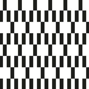 geometric rectangle pattern_black & white
