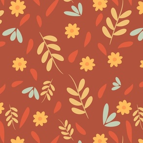 fall flower pattern 