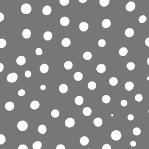 gunmetal gray spotty dotty spots wallpaper scale