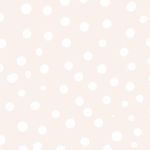 lighest blush pink spotty dotty spots wallpaper scale