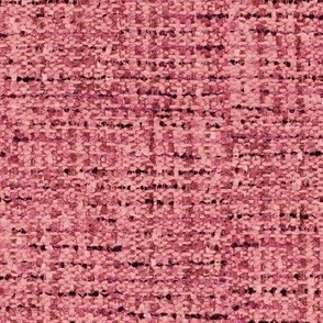 FAUX BOUCLE TWEED BARBIE MED  PINK PURPLE ACCENTS