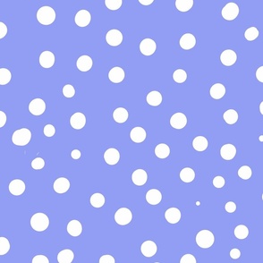 light periwinkle blue spotty dotty spots wallpaper scale