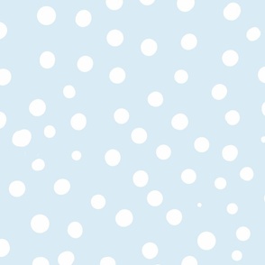 light blue spotty dotty spots wallpaper scale