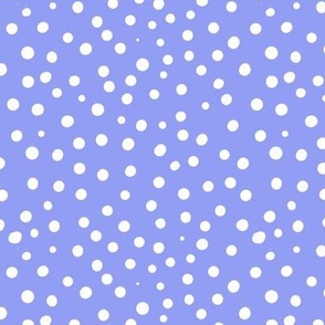 light periwinkle blue spotty dotty spots small scale