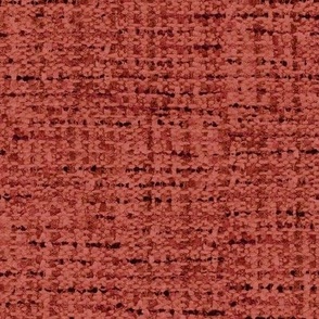 FAUX BOUCLE TWEED MED RED AND PINK