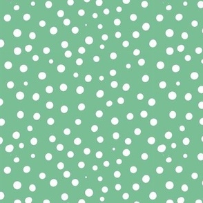 mint green spotty dotty spots small scale