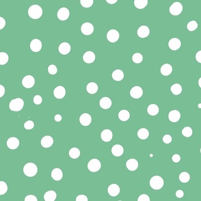 mint green spotty dotty spots wallpaper scale