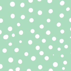 mint light green spotty dotty spots wallpaper scale