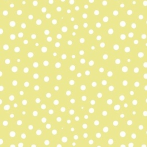 mustard light yellow spotty dotty spots small scale