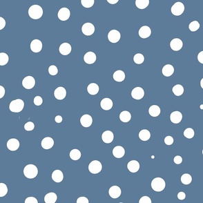 slate light blue spotty dotty spots wallpaper scale