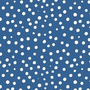 slate blue spotty dotty spots small scale