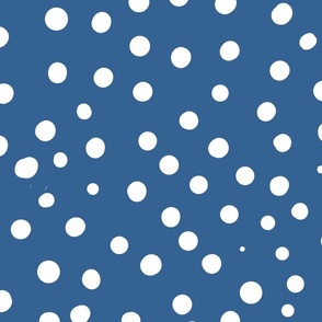 slate blue spotty dotty spots wallpaper scale