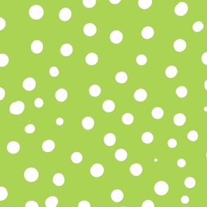 spring green spotty dotty spots wallpaper scale