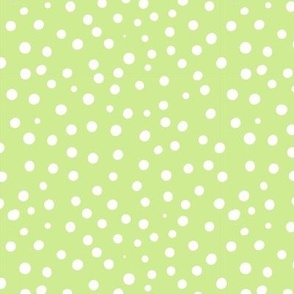 spring light green spotty dotty spots ssmall scale