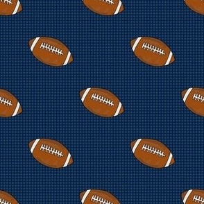 Medium Scale Team Spirit Footballs on Denver Broncos Blue