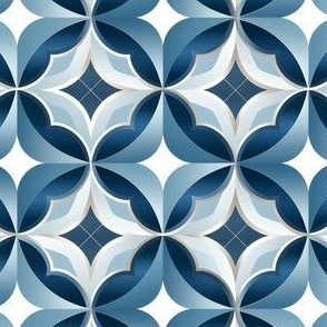 Shades of Blue Geometric - small
