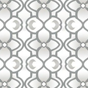 Gray & White Geometric Pattern - small