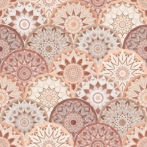 Blush Neutrals Boho Mandala Scales Medium