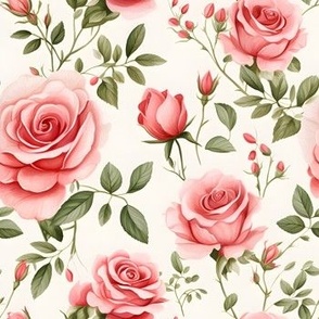 Pink Roses - medium